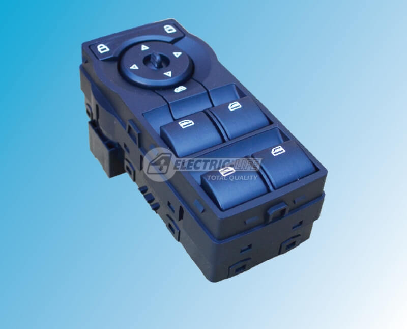 HOLDEN COMMODORE VE Driver Side Front Window Switch (black & red)